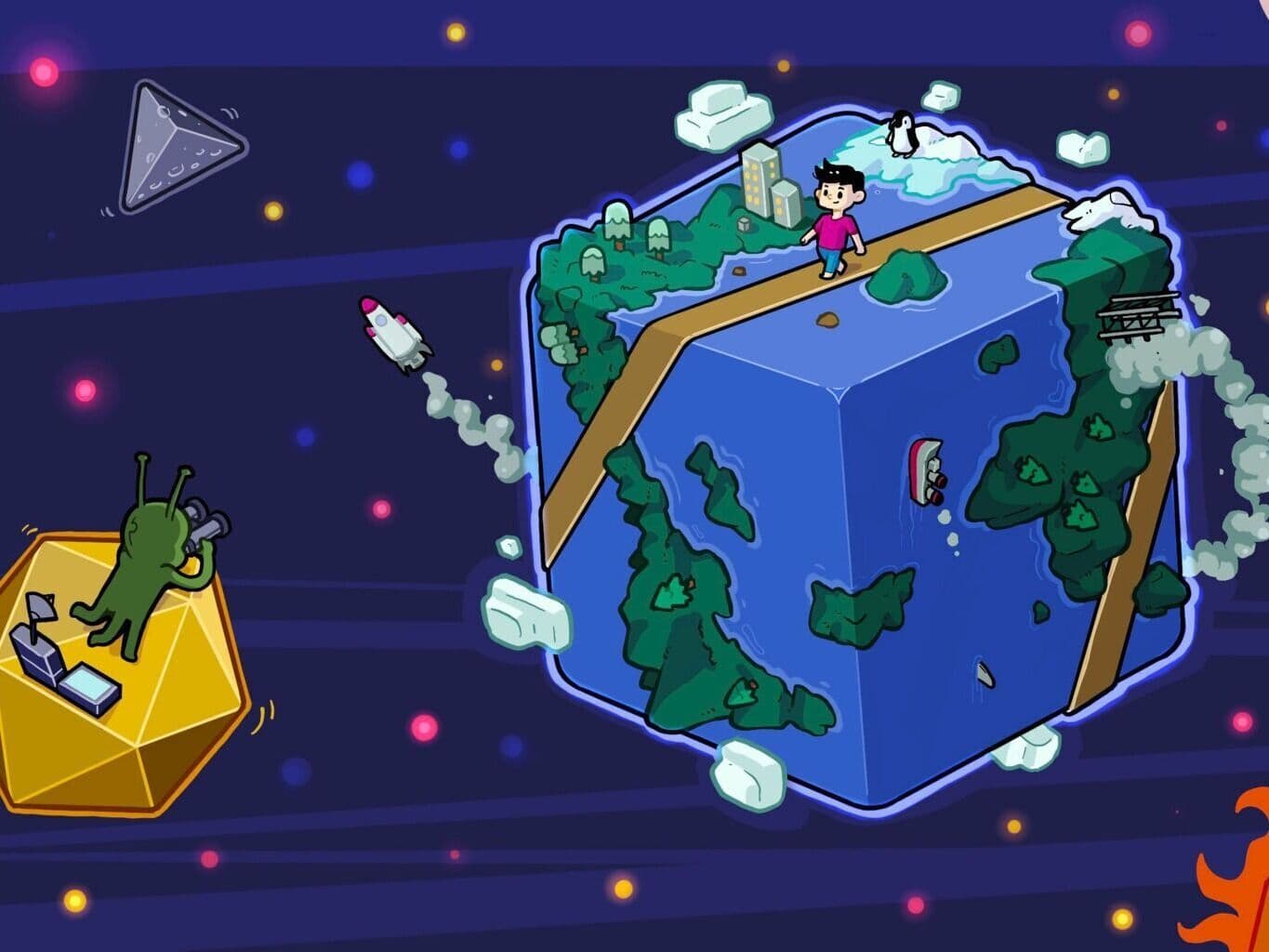 Poster for challenge: 绕行在柏拉图立体上